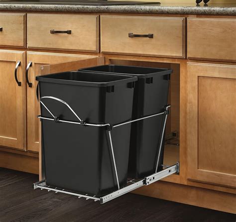 under cabinet pull out trash cans